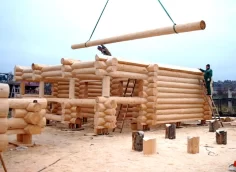 строительство домов из оцилиндрованного бревна